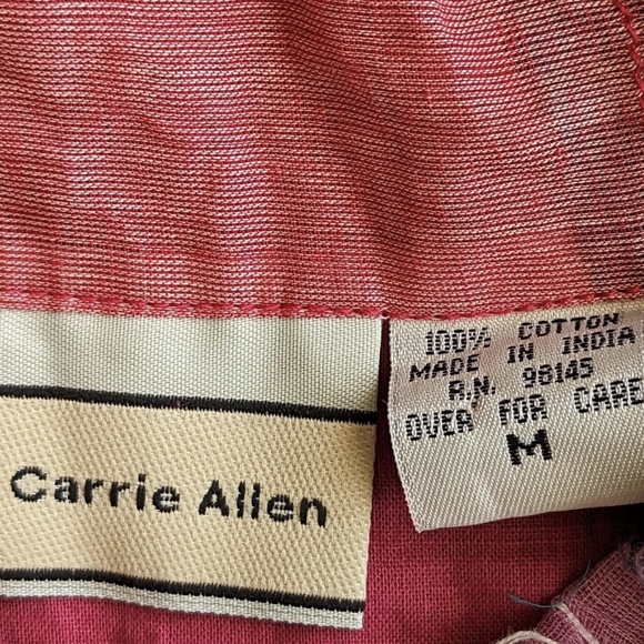 Carrie Allen Shirt Jacket Sz M Cropped Multi Color Patch Work Long Sleeve Lined - Picture 11 of 13